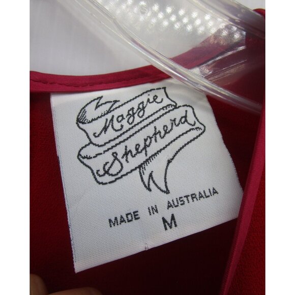 Maggie Shepherd Top Medium Blouse Cut Out Pullover Career Holiday - Picture 8 of 10